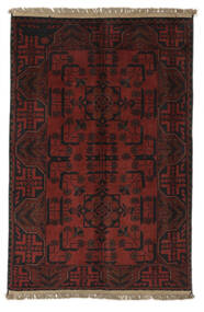  Afghan Khal Mohammadi Rug 83X126 Wool Black/Dark Red Small Carpetvista