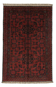 76X118 Tapis D'orient Afghan Khal Mohammadi Noir/Rouge Foncé (Laine, Afghanistan) Carpetvista