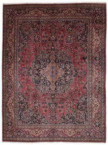  Orientalsk Mashad Fine Teppe 317X412 Mørk Rød/Svart Stort Ull, Persia/Iran Carpetvista