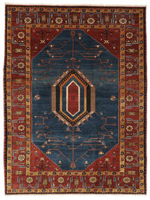  Gabbeh Persia Fine Rug 212X273 Persian Wool Black/Dark Red Carpetvista