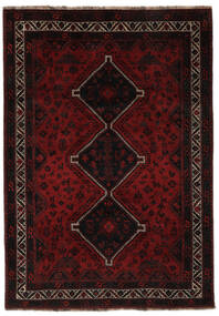 Orientalsk Ghashghai Teppe 204X291 Svart/Mørk Rød Ull, Persia/Iran Carpetvista