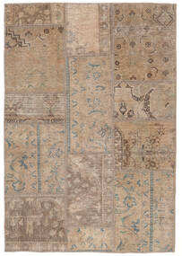 104X153 Tapete Patchwork - Persien/Iran Moderno Castanho/Laranja (Lã, Pérsia/Irão) Carpetvista