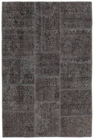  Persischer Patchwork Teppich 102X152 Schwarz/Dunkelgrau Carpetvista