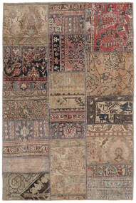 Patchwork - Persien/Iran Teppich 101X152 Braun/Schwarz Wolle, Persien/Iran Carpetvista