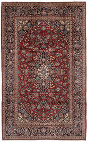 絨毯 カシャン 200X320 ブラック/茶色 (ウール, ペルシャ/イラン)