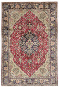  Persialainen Tabriz Matot 203X304 Ruskea/Tummanpunainen Carpetvista