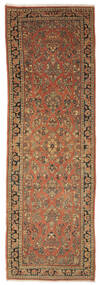 125X385 Tappeto Orientale Antichi Saruk Ca. 1900 Passatoie Marrone/Nero (Lana, Persia/Iran)
