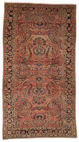 202X368 絨毯 アンティーク リリアン Ca. 1900 オリエンタル 茶色/ブラック (ウール, ペルシャ/イラン)