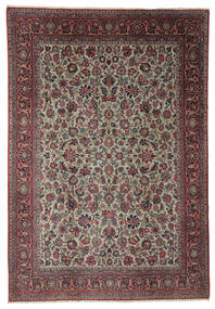 絨毯 アンティーク カシャン Ca. 1900 210X310 ダークレッド/ブラック (ウール, ペルシャ/イラン)