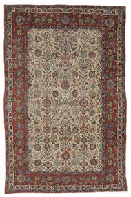  Orientalischer Isfahan Ca. 1900 Teppich 213X321 Braun/Schwarz Persien/Iran