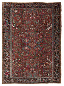248X343 Antique Heriz Ca. 1920 Rug Oriental Black/Dark Red (Wool, Persia/Iran)