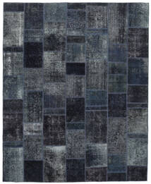 Patchwork - Persien/Iran Rug 253X307 Black/Dark Blue Large Wool, Persia/Iran Carpetvista