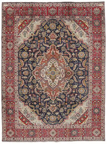 222X295 Täbriz Teppich Orientalischer Braun/Dunkelrot (Wolle, Persien/Iran) Carpetvista