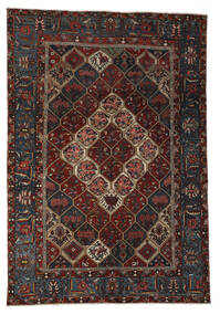 295X425 Tapis Antique Bakhtiar Ca. 1920 D'orient Noir/Marron Grand (Laine, Perse/Iran)