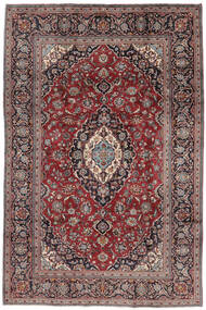 絨毯 オリエンタル カシャン 194X291 ダークレッド/茶色 (ウール, ペルシャ/イラン)