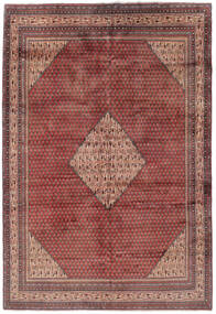 227X328 Alfombra Oriental Sarough Mir Rojo Oscuro/Marrón (Lana, Persia/Irán) Carpetvista