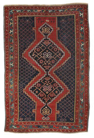 140X207 Antik Karabag Ca. 1900 Teppich Orientalischer Schwarz/Dunkelrot (Wolle, Aserbaidschan/Rußland