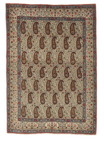 絨毯 オリエンタル アンティーク クム Ca. 1940 141X201 茶色/ブラック (ウール, ペルシャ/イラン)