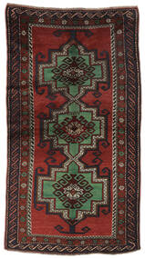 131X256 Alfombra Antigua Karabag Ca. 1900 Oriental Negro/Rojo Oscuro (Lana, Azerbaiyán/Rusia)