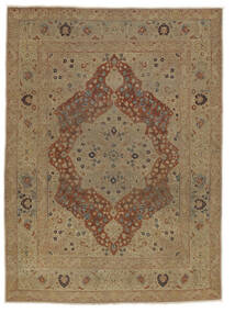 125X163 絨毯 アンティーク タブリーズ Haj Jalili Ca. 1875 オリエンタル 茶色 (ウール, ペルシャ/イラン)