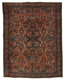 Tappeto Antichi Lillian Ca. 1900 157X201 Nero/Rosso Scuro (Lana, Persia/Iran)