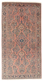 Antique Sarouk Ca. 1900 Rug 101X184 Persian Wool Brown/Black Small