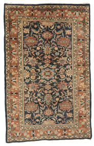 126X200 絨毯 アンティーク リリアン Ca. 1900 オリエンタル 茶色/ブラック (ウール, ペルシャ/イラン)