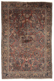 Persialainen Antiikki Sarough Ca. 1900 Matot 141X191 Ruskea/Musta
