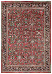  Oosters Mahal Ca. 1900 Vloerkleed 375X536 Donkerrood/Bruin Groot Wol, Perzië/Iran