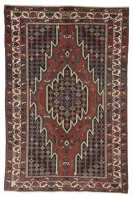 Koberec Perský Antický Mazlagan Ca. 1930 135X202 Černá/Tmavě Červená (Vlna, Persie/Írán)