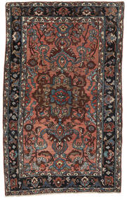 128X210 絨毯 アンティーク リリアン Ca. 1920 オリエンタル ブラック/ダークレッド (ウール, ペルシャ/イラン)