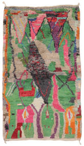 118X193 絨毯 Berber Moroccan - Mid Atlas モダン ブラック/グリーン (ウール, モロッコ) Carpetvista
