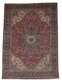 絨毯 オリエンタル マシュハド Ca. 1920 269X365 ブラック/茶色 大きな (ウール, ペルシャ/イラン)