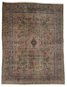  260X355 Blumen Groß Antik Kerman Ca. 1900 Teppich Wolle