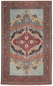  Orientalsk Tabriz 70 Raj Silkerenning Ca.1940 Teppe 341X557 Mørk Rød/Brun Stort Persia/Iran