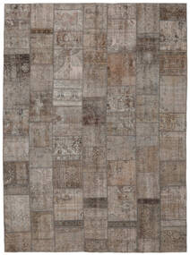  Persian Patchwork Rug 309X416 Brown/Dark Grey Large (Wool, Persia/Iran)