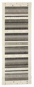 89X247 絨毯 ギャッベ インド モダン 廊下 カーペット イエロー/ダークイエロー (ウール, インド) Carpetvista