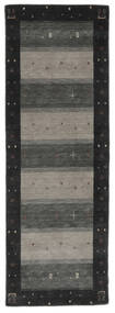  Gabbeh Indo Rug 85X247 Wool Black/Brown Small Carpetvista