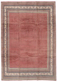 Sarough Mir Teppe 212X298 Brun/Mørk Rød Ull, Persia/Iran Carpetvista