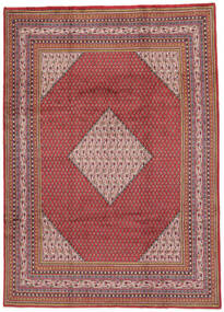 絨毯 オリエンタル サルーク Mir 225X312 ダークレッド/茶色 (ウール, ペルシャ/イラン)