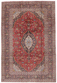絨毯 カシャン 207X306 ダークレッド/茶色 (ウール, ペルシャ/イラン)