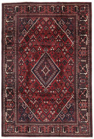 215X312 Joshaghan Vloerkleed Oosters Zwart/Donkerrood (Wol, Perzië/Iran) Carpetvista
