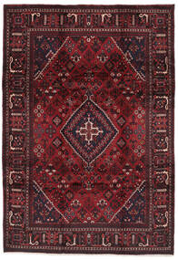 絨毯 ペルシャ ジョーサガン 220X312 ブラック/ダークレッド (ウール, ペルシャ/イラン)