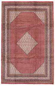  Persischer Sarough Mir Teppich 210X324 Dunkelrot/Braun (Wolle, Persien/Iran)