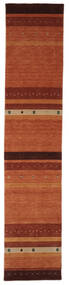 Gabbeh Indiaas Vloerkleed 82X398 Tapijtloper Donkerrood/Zwart Wol, India Carpetvista