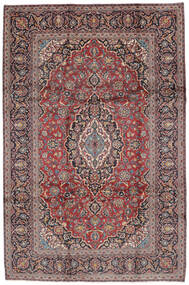 絨毯 カシャン 201X303 茶色/ダークレッド (ウール, ペルシャ/イラン)