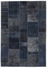  Persischer Patchwork Teppich 159X231 Schwarz (Wolle, Persien/Iran)
