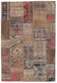 163X240 Patchwork - Persien/Iran Matto Moderni Ruskea/Musta (Villa, Persia/Iran) Carpetvista