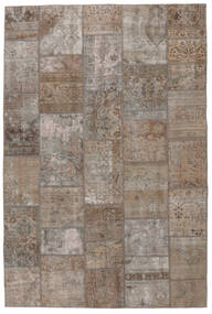  Patchwork - Persien/Iran 200X300 Persian Wool Rug Brown/Dark Grey Carpetvista