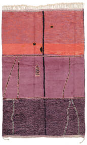 195X292 Berber Moroccan - Mid Atlas Rug Modern Dark Red/Dark Pink (Wool, Morocco) Carpetvista